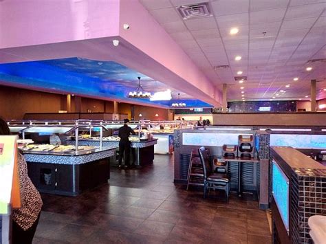 flaming grill and modern buffet mount vernon
